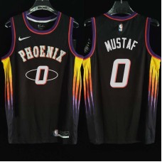 Phoenix Suns #0 Jerrod Mustaf Jersey -2022 Black City