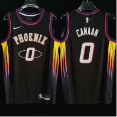 Phoenix Suns #0 Isaiah Canaan Jersey -2022 Black City