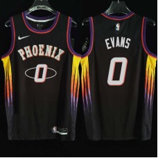 Phoenix Suns #0 Jawun Evans Jersey -2022 Black City