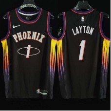 Phoenix Suns #1 Mo Layton Jersey -2022 Black City