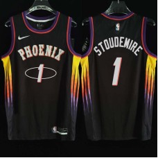 Phoenix Suns #1 Amar'e Stoudemire Jersey -2022 Black City