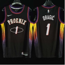 Phoenix Suns #1 Goran Dragic Jersey -2022 Black City