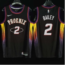 Phoenix Suns #2 James Bailey Jersey -2022 Black City