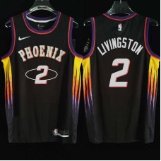 Phoenix Suns #2 Randy Livingston Jersey -2022 Black City