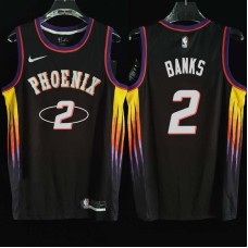 Phoenix Suns #2 Marcus Banks Jersey -2022 Black City