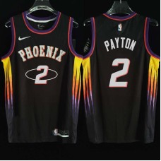 Phoenix Suns #2 Elfrid Payton Jersey -2022 Black City