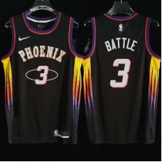 Phoenix Suns #3 Kenny Battle Jersey -2022 Black City