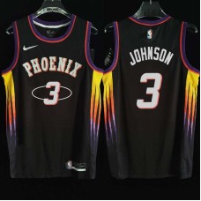 Phoenix Suns #3 Frank Johnson Jersey -2022 Black City