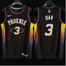 Phoenix Suns #3 Boris Diaw Jersey -2022 Black City