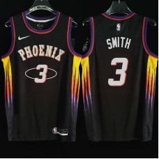 Phoenix Suns #3 Ish Smith Jersey -2022 Black City