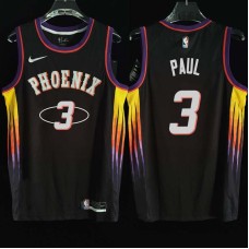 Phoenix Suns #3 Chris Paul Jersey -2022 Black City