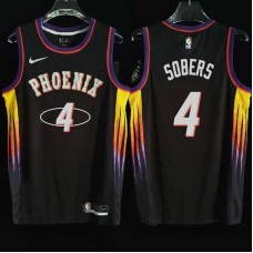 Phoenix Suns #4 Ricky Sobers Jersey -2022 Black City