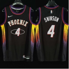 Phoenix Suns #4 Aaron Swinson Jersey -2022 Black City