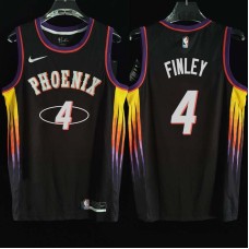 Phoenix Suns #4 Michael Finley Jersey -2022 Black City