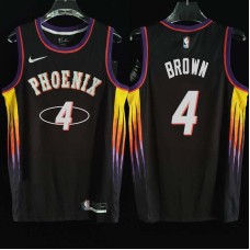 Phoenix Suns #4 Gerald Brown Jersey -2022 Black City