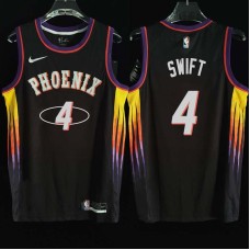 Phoenix Suns #4 Stromile Swift Jersey -2022 Black City