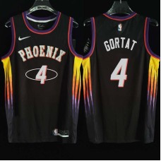 Phoenix Suns #4 Marcin Gortat Jersey -2022 Black City