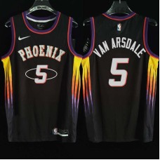 Phoenix Suns #5 Dick Van Arsdale Jersey -2022 Black City