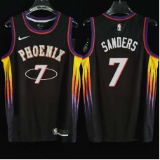 Phoenix Suns #7 Mike Sanders Jersey -2022 Black City