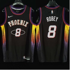 Phoenix Suns #8 Rick Robey Jersey -2022 Black City