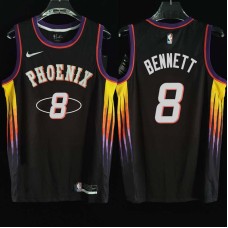 Phoenix Suns #8 Mario Bennett Jersey -2022 Black City