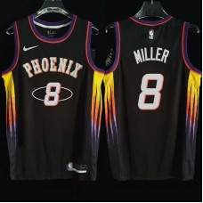 Phoenix Suns #8 Oliver Miller Jersey -2022 Black City