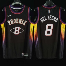 Phoenix Suns #8 Vinny Del Negro Jersey -2022 Black City