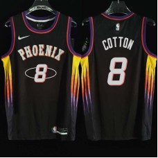 Phoenix Suns #8 Bryce Cotton Jersey -2022 Black City