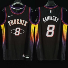 Phoenix Suns #8 Frank Kaminsky Jersey -2022 Black City