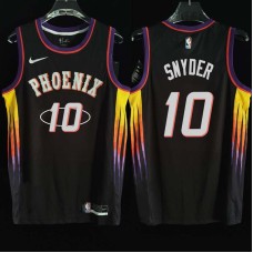 Phoenix Suns #10 Dick Snyder Jersey -2022 Black City