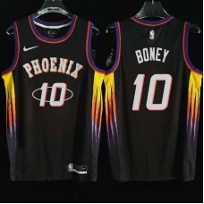 Phoenix Suns #10 Dexter Boney Jersey -2022 Black City