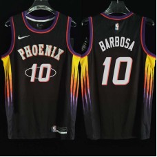 Phoenix Suns #10 Leandro Barbosa Jersey -2022 Black City