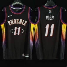 Phoenix Suns #11 Johnny High Jersey -2022 Black City