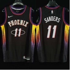 Phoenix Suns #11 Mike Sanders Jersey -2022 Black City