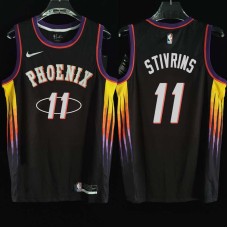 Phoenix Suns #11 Alex Stivrins Jersey -2022 Black City