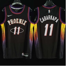 Phoenix Suns #11 Zarko Cabarkapa Jersey -2022 Black City