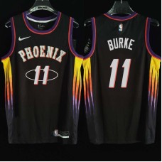 Phoenix Suns #11 Pat Burke Jersey -2022 Black City