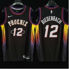 Phoenix Suns #12 Ed Biedenbach Jersey -2022 Black City