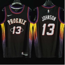 Phoenix Suns #13 Gus Johnson Jersey -2022 Black City