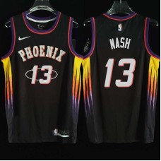 Phoenix Suns #13 Steve Nash Jersey -2022 Black City