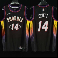 Phoenix Suns #14 Alvin Scott Jersey -2022 Black City