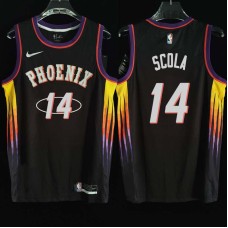 Phoenix Suns #14 Luis Scola Jersey -2022 Black City