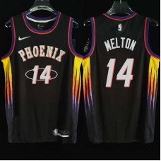 Phoenix Suns #14 De'Anthony Melton Jersey -2022 Black City