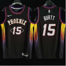 Phoenix Suns #15 Steve Burtt Jersey -2022 Black City