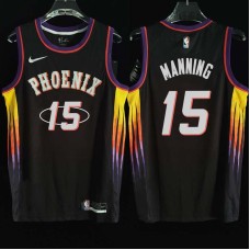 Phoenix Suns #15 Danny Manning Jersey -2022 Black City