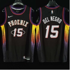 Phoenix Suns #15 Vinny Del Negro Jersey -2022 Black City