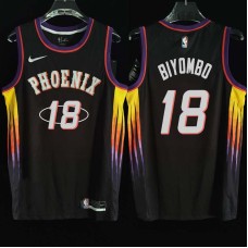 Phoenix Suns #18 Bismack Biyombo Jersey -2022 Black City