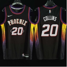 Phoenix Suns #20 Jarron Collins Jersey -2022 Black City