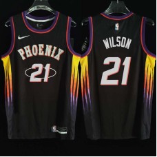 Phoenix Suns #21 George Wilson Jersey -2022 Black City