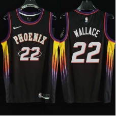 Phoenix Suns #22 John Wallace Jersey -2022 Black City